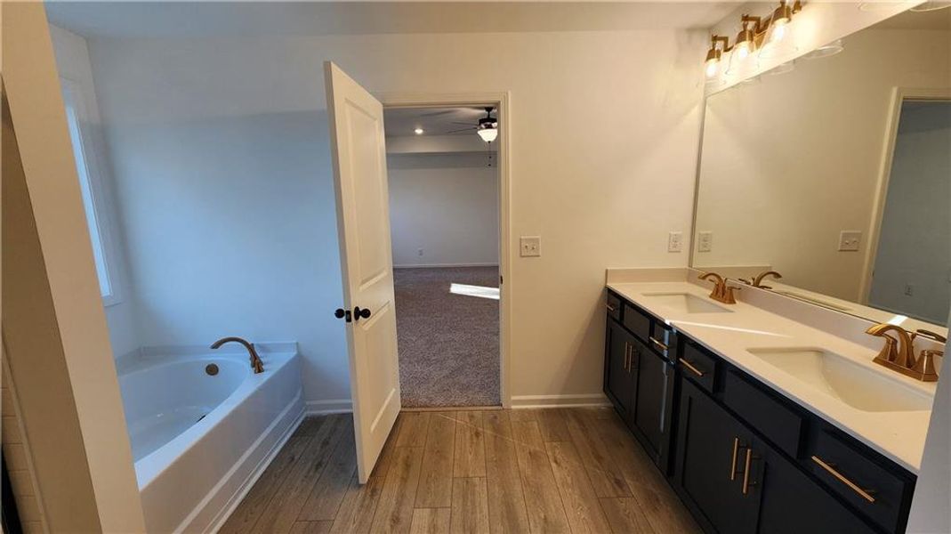 Furnished interior view inside a new home in The Estates at Casteel, Bethlehem (Image 11).