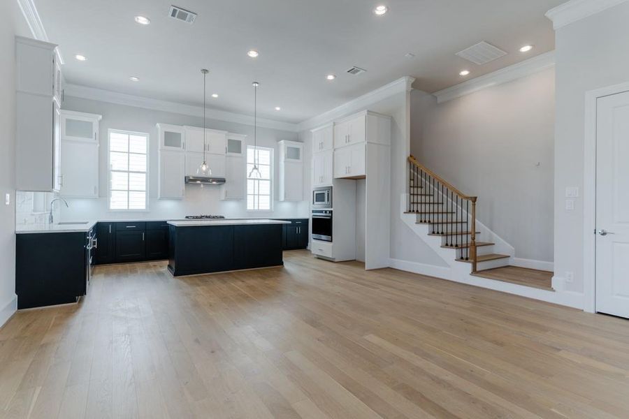 This photo is of a previous build with similar finishes.