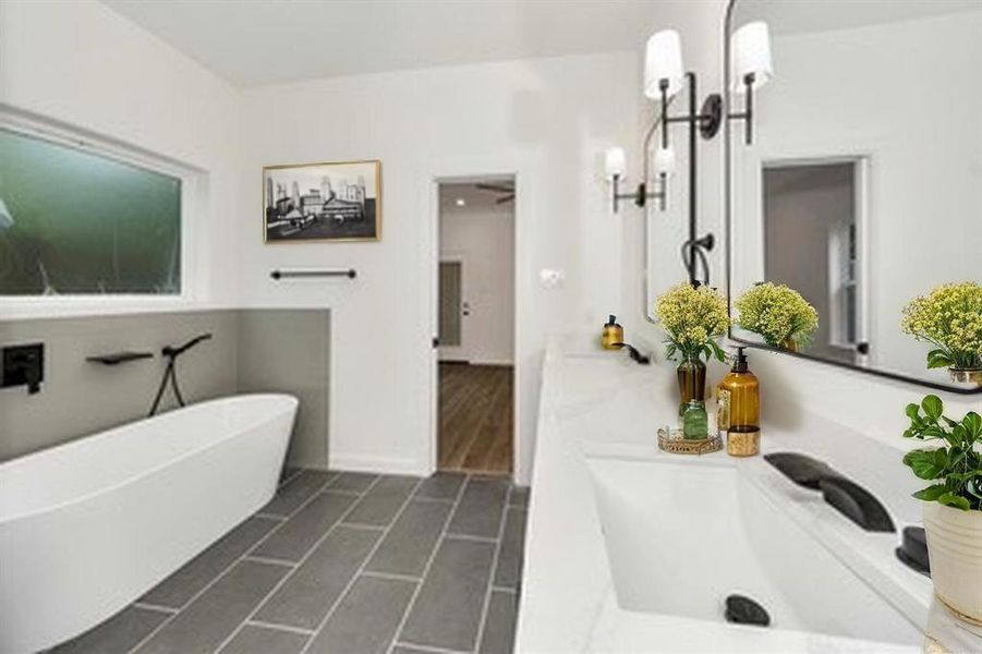 Furnished interior view inside a new home in , Denison (Image 7).