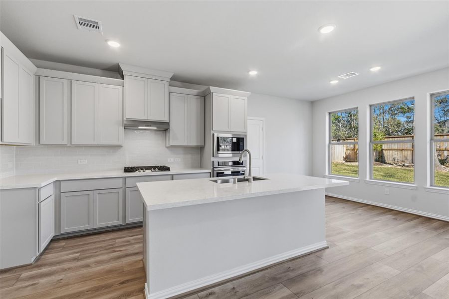 Furnished interior view inside a new home in The Woodlands Hills, Willis (Image 6).