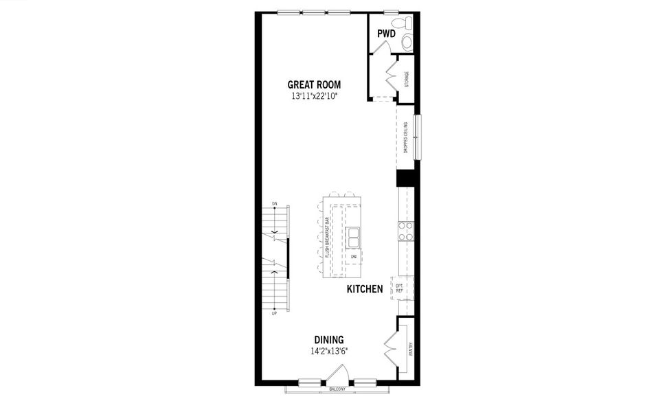 2D floor plan layout of this home in City Point, North Richland Hills, TX (Image 4).