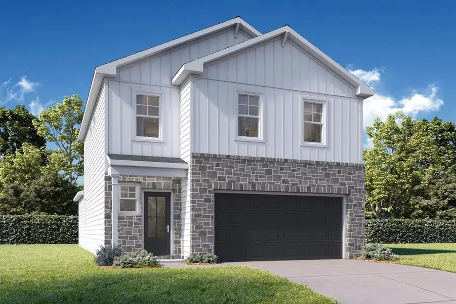 Front exterior of a new home in Heartland, Heartland, TX, highlighting curb appeal (Image 1). Front exterior of a new home in Heartland, Heartland, TX, highlighting curb appeal (Image 1).