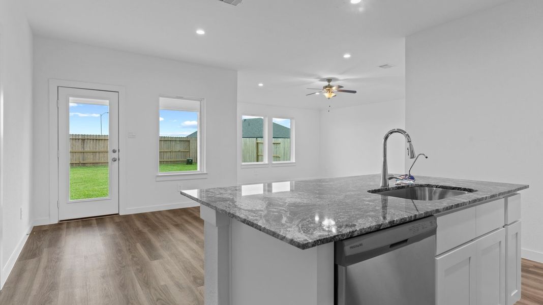 Furnished interior view inside a new home in Watermark, Alvin (Image 8).