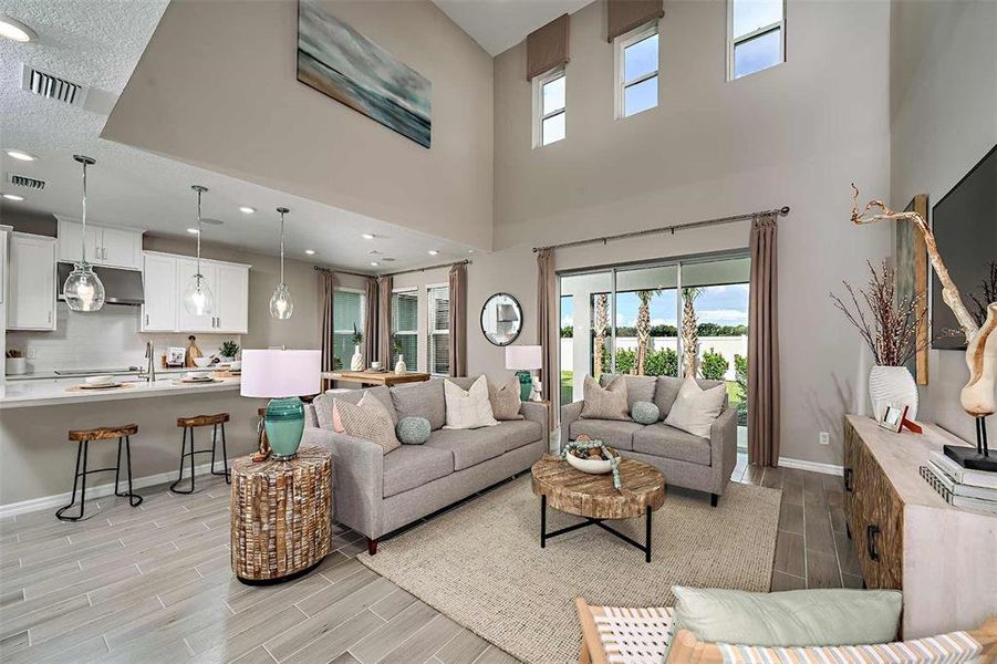 Furnished interior view inside a new home in Indigo Creek, Apollo Beach (Image 10). Furnished interior view inside a new home in Indigo Creek, Apollo Beach (Image 10).