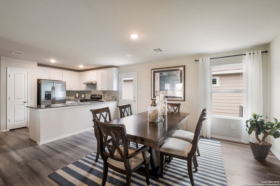 Furnished interior view inside a new home in Navarro Ranch: Cottage Collection, Seguin (Image 4). Furnished interior view inside a new home in Navarro Ranch: Cottage Collection, Seguin (Image 4).
