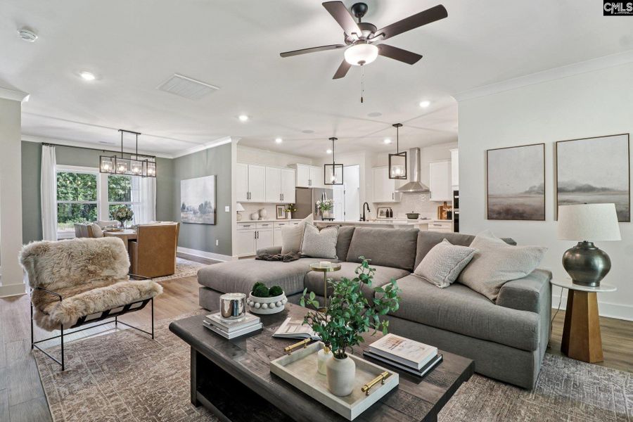 Furnished interior view inside a new home in Raglins Creek, Lugoff (Image 8).