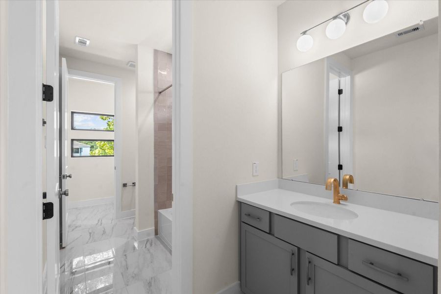 Furnished interior view inside a new home in , Houston (Image 11).