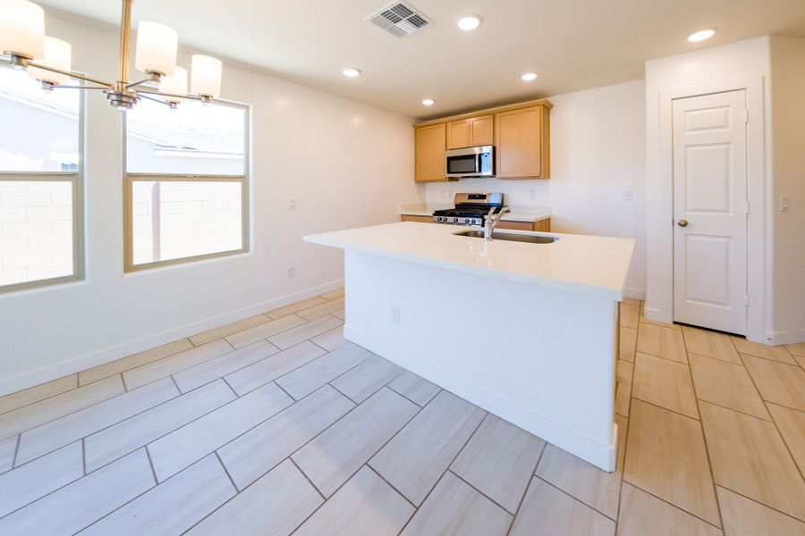 Furnished interior view inside a new home in Rancho Santa Rosa, Maricopa (Image 6).