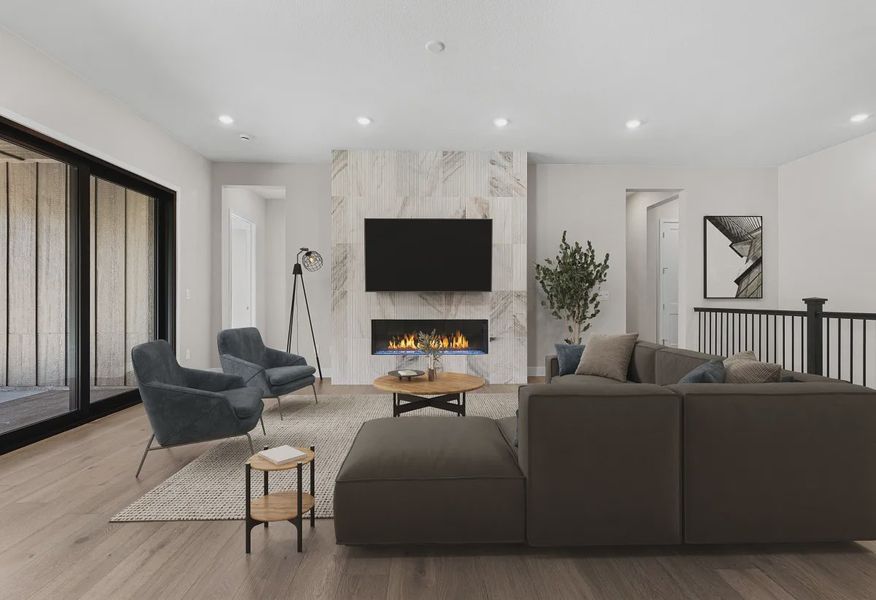 Brantley Plan Great Room - Virtually Staged - 2 of 7
