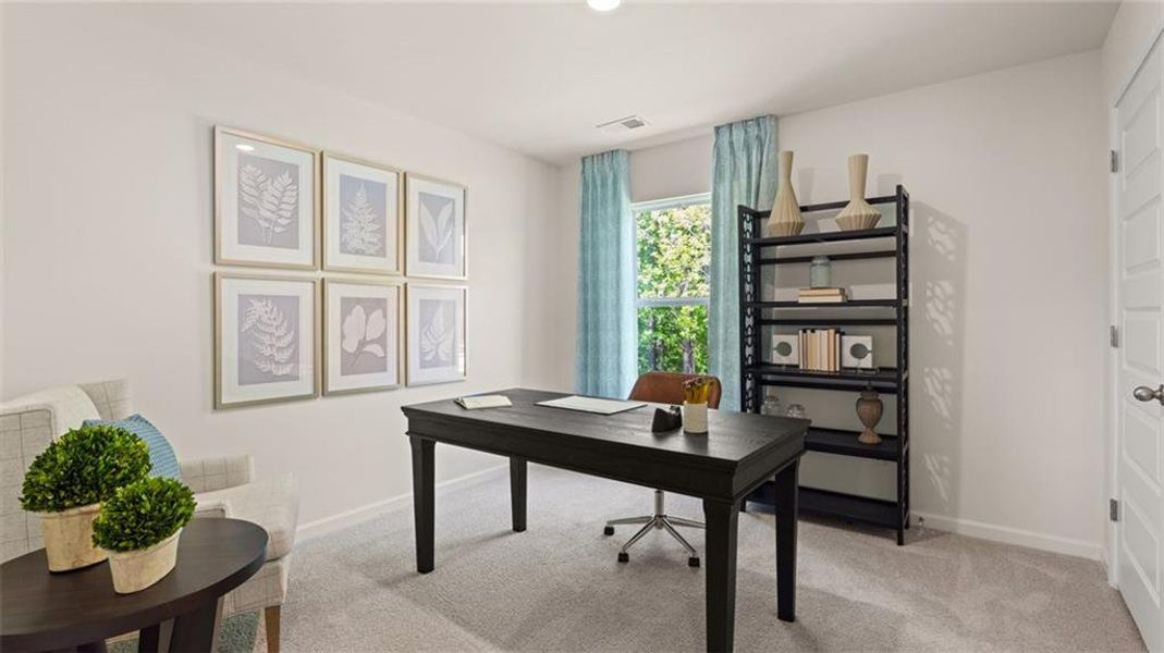 Furnished interior view inside a new home in Preserve at Dove Creek, Statham (Image 18).