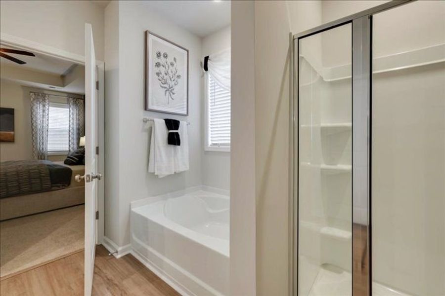 Representative furnished interior of a home built from the The Rembert by Stanley Martin Homes in Greenpoint, Harlem (Image 22).