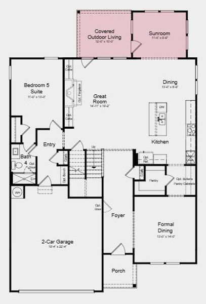 2D floor plan layout of this home in Bennett Farm, Loganville, GA (Image 2). 2D floor plan layout of this home in Bennett Farm, Loganville, GA (Image 2).