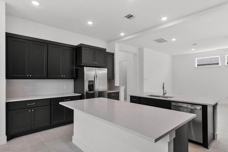 Furnished interior view inside a new home in The Trails, New Caney (Image 9).