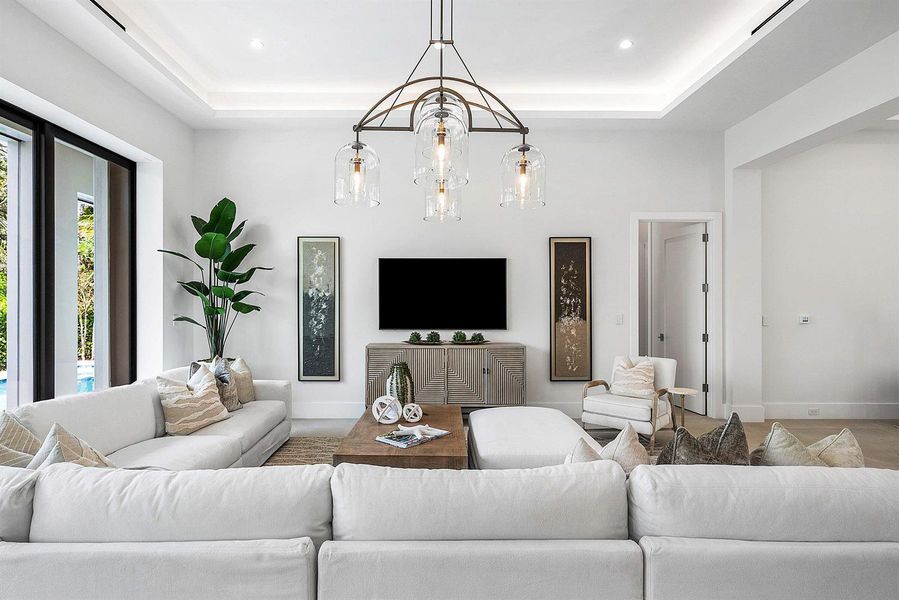 Ample space in main living room Ample space in main living room