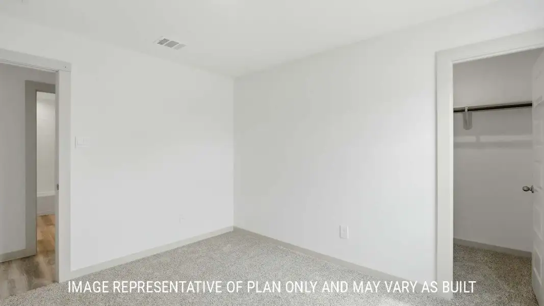 Representative unfurnished interior of a home built from the Bellvue by D.R. Horton in Woodland Park, Beaumont (Image 28).