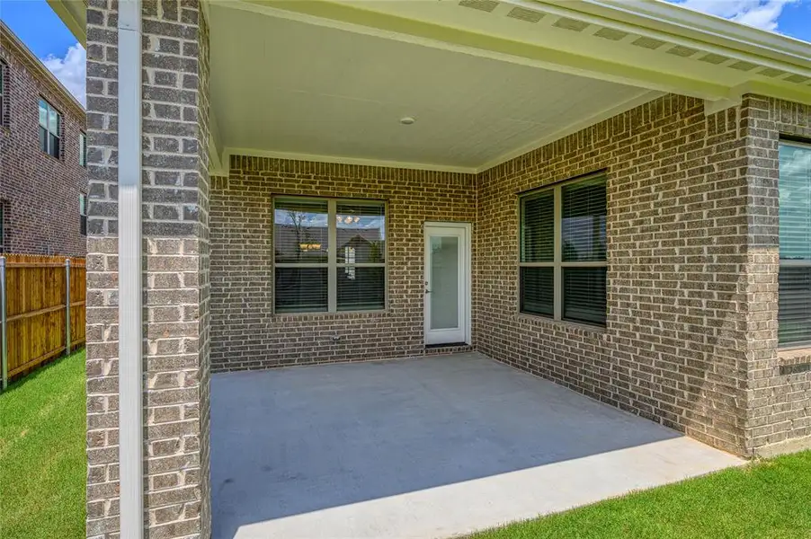 Large covered patio