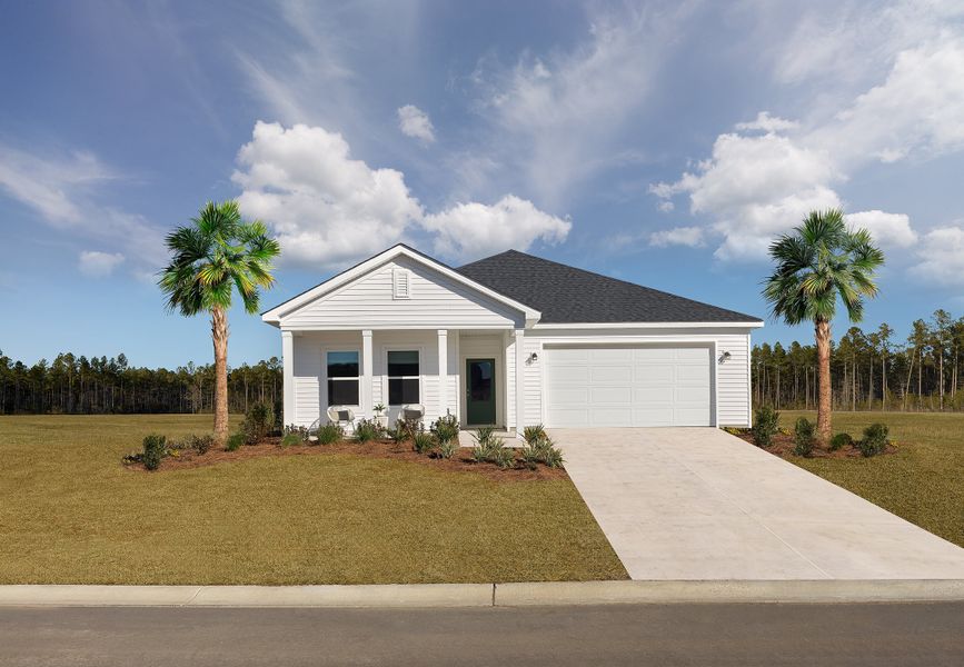 Representative exterior photo of a completed home built from the Truman by Ashton Woods in Trieste at Bella Vita, Myrtle Beach, SC (Image 1).