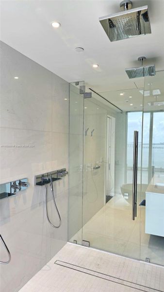 double shower heads