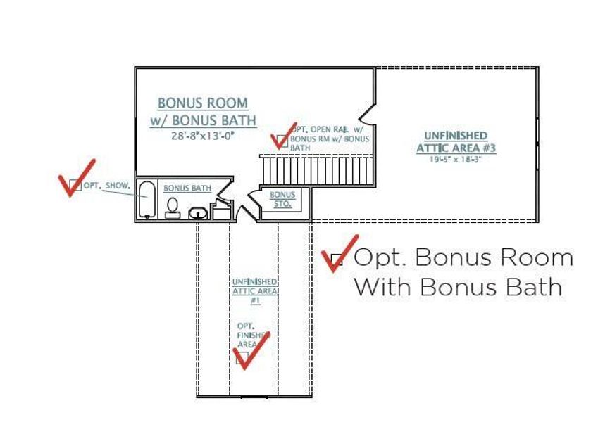 2D floor plan layout of this home in Tidewater at Lakes of Cane Bay, Summerville, SC (Image 5).
