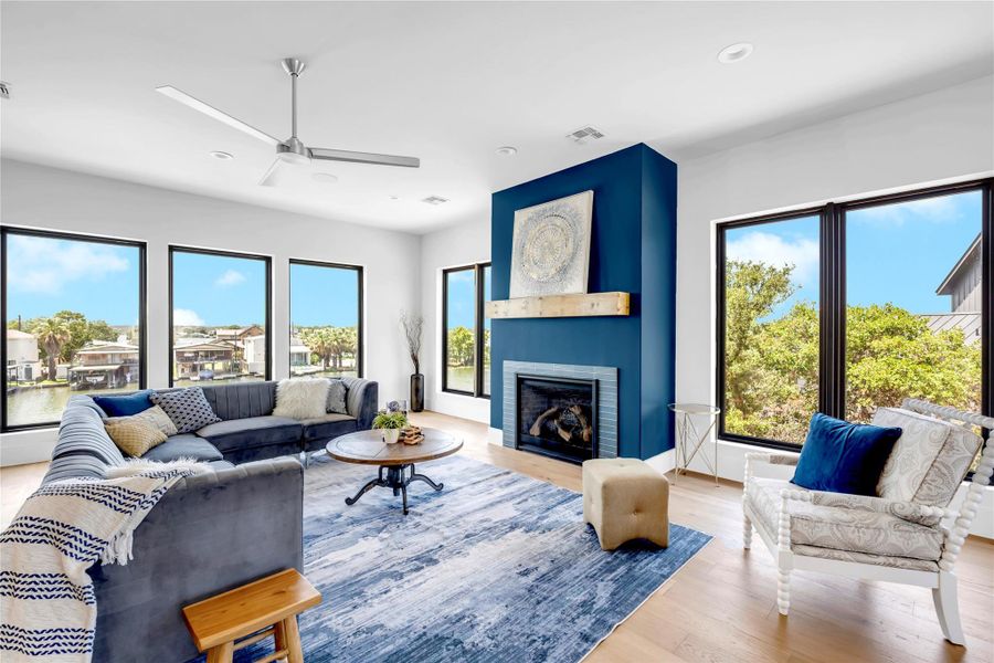 Furnished interior view inside a new home in , Marble Falls (Image 5).