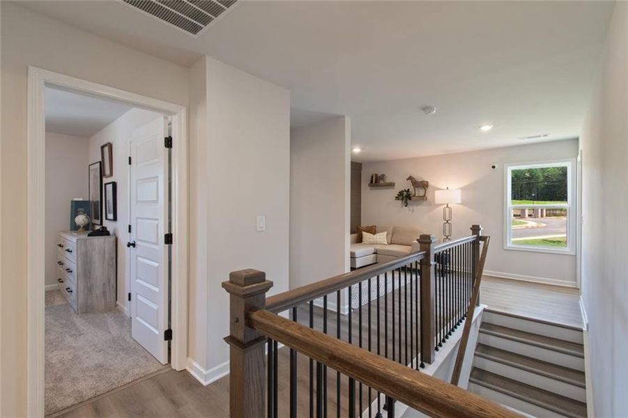 Furnished interior view inside a new home in Crofton Place Enclave, Snellville (Image 25). Furnished interior view inside a new home in Crofton Place Enclave, Snellville (Image 25).