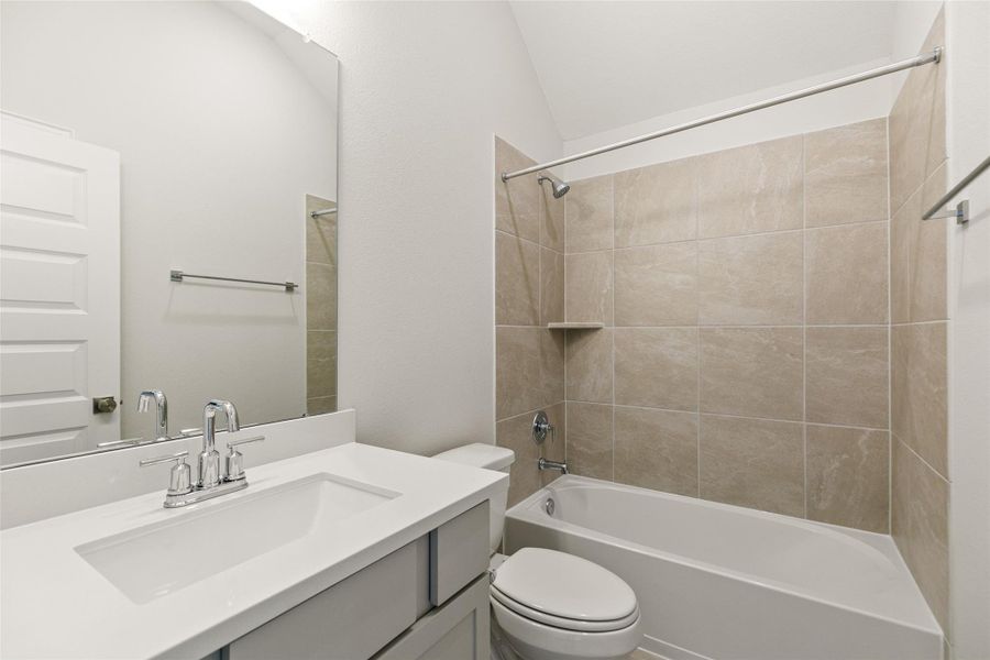 Furnished interior view inside a new home in Westland Ranch, League City (Image 14).