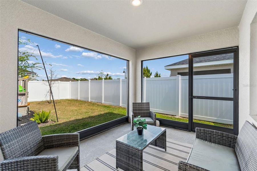 Exterior details and patio area of a home in , Zephyrhills (Image 37).