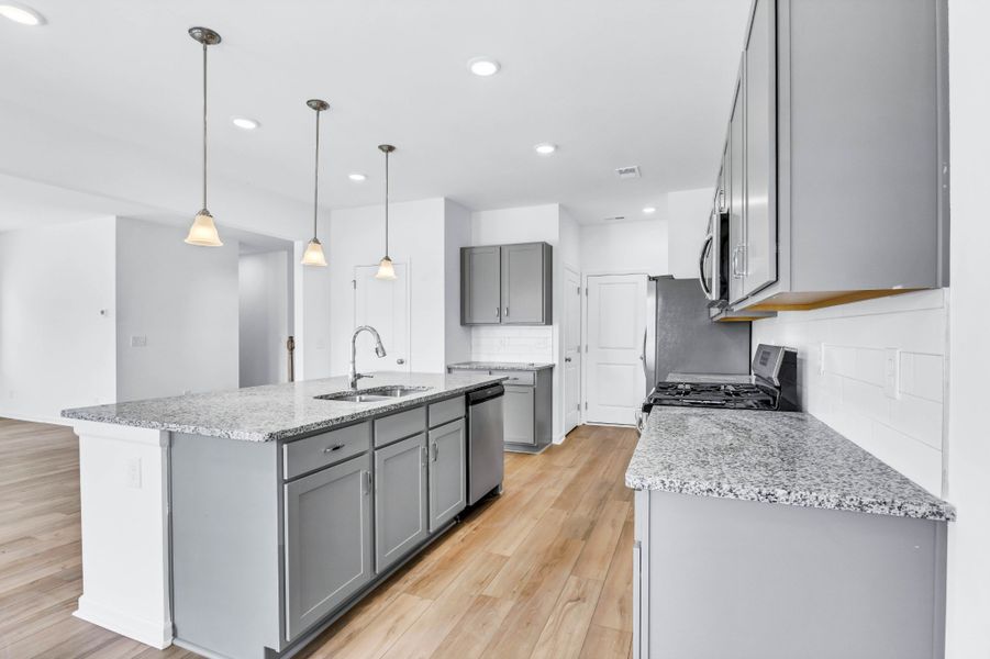 Furnished interior view inside a new home in The Oaks, Clarksville (Image 6). Furnished interior view inside a new home in The Oaks, Clarksville (Image 6).