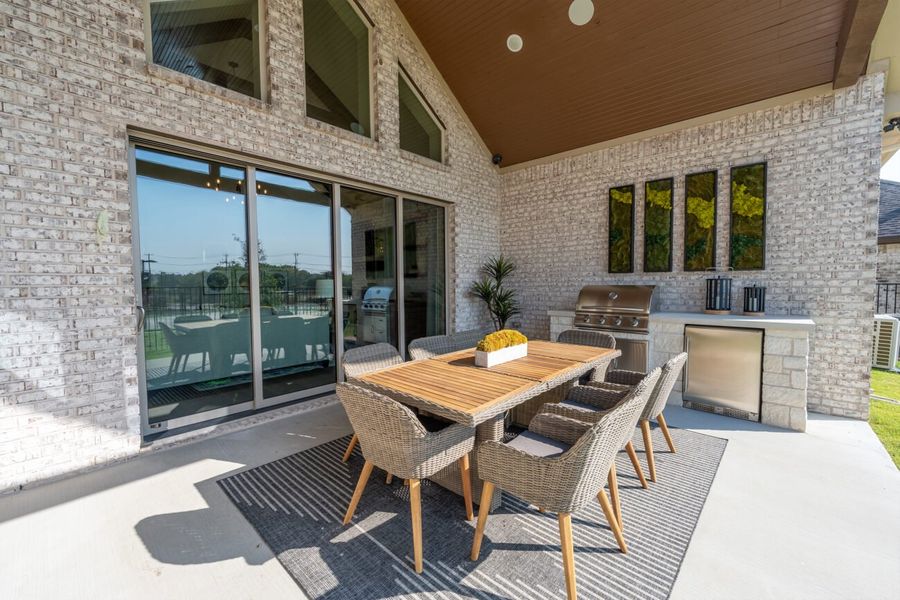 Representative exterior details of a home built from the Avanti by Ladera Texas in Ladera at The Reserve, Mansfield (Image 3).
