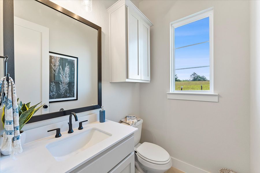 Furnished interior view inside a new home in Estates at Rockhill, Frisco (Image 22).