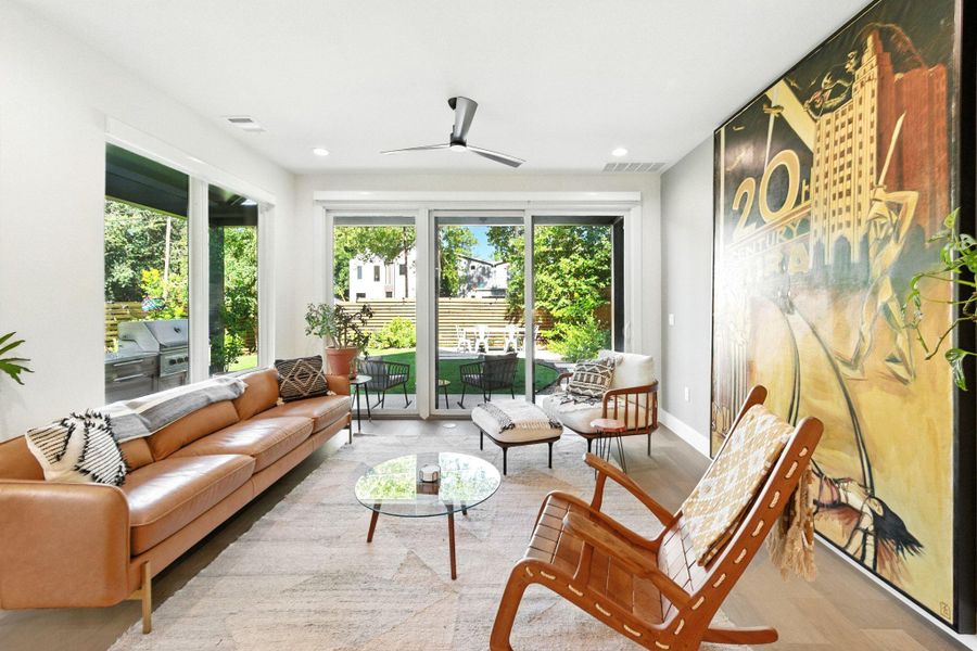 Furnished interior view inside a new home in , Austin (Image 24). Furnished interior view inside a new home in , Austin (Image 24).