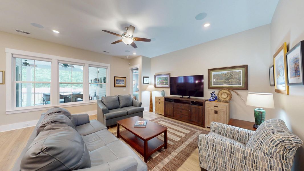 Furnished interior view inside a new home in Summerwind Crossing at Lakes of Cane Bay, Summerville (Image 18).