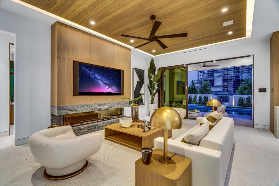 Furnished interior view inside a new home in , Ocean Ridge (Image 83).