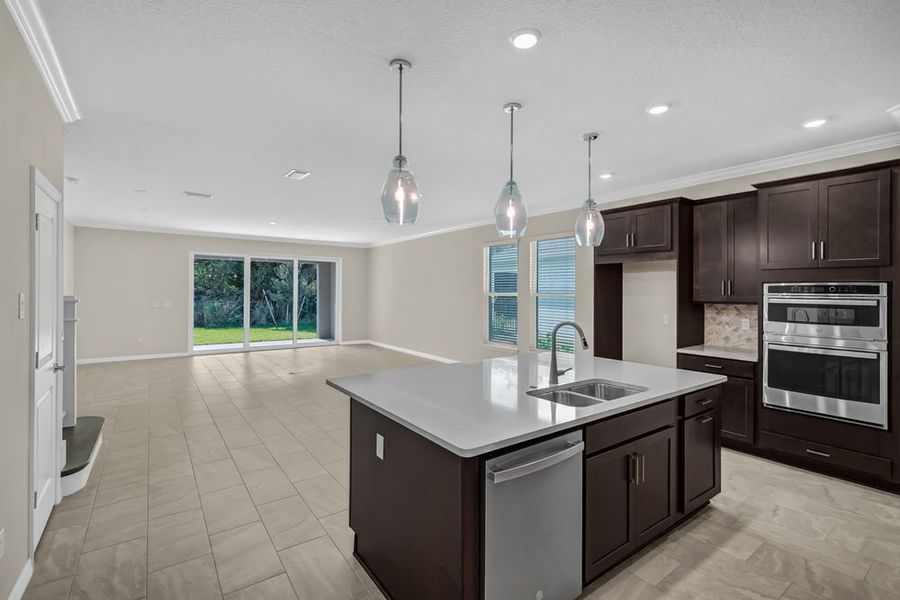 Furnished interior view inside a new home in Veranda Oaks, Port St. Lucie (Image 11).