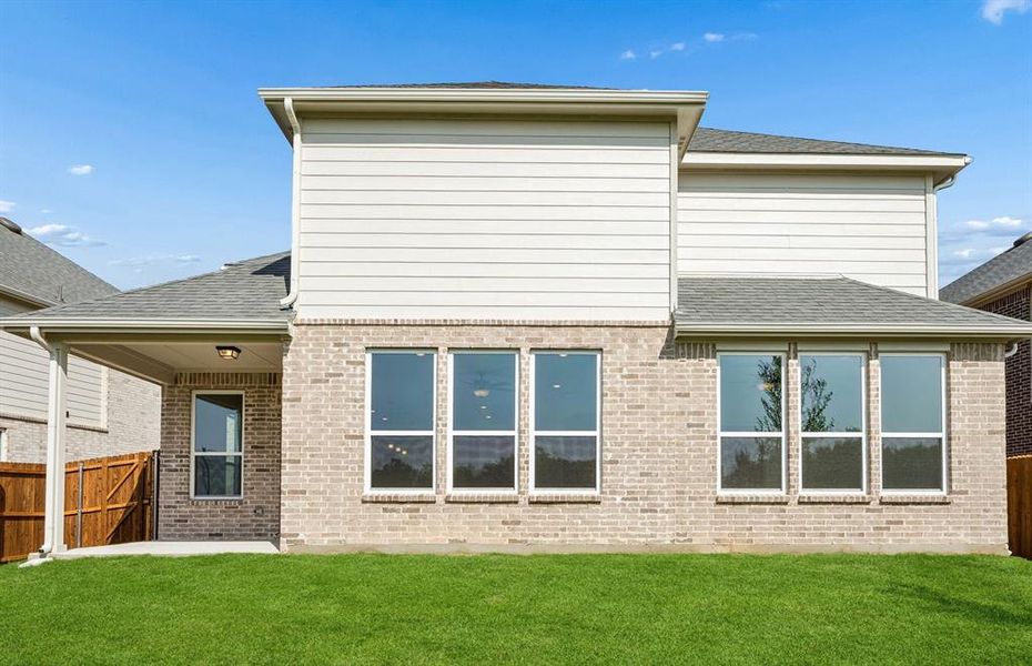 Large fenced-in backyard