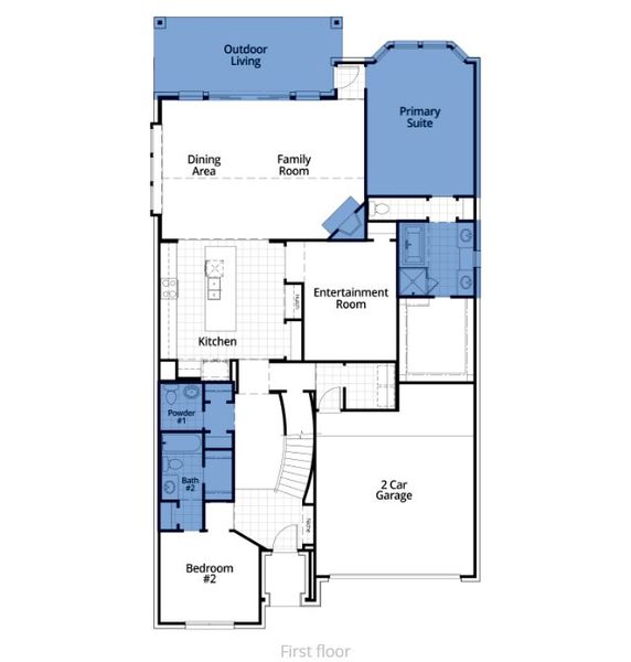 2D floor plan layout of this home in Wildridge, Oak Point, TX (Image 1). 2D floor plan layout of this home in Wildridge, Oak Point, TX (Image 1).