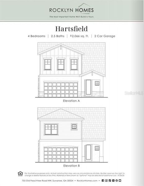Exterior rendering of this home design in Emerald Fields, Hudson, FL (Image 4).