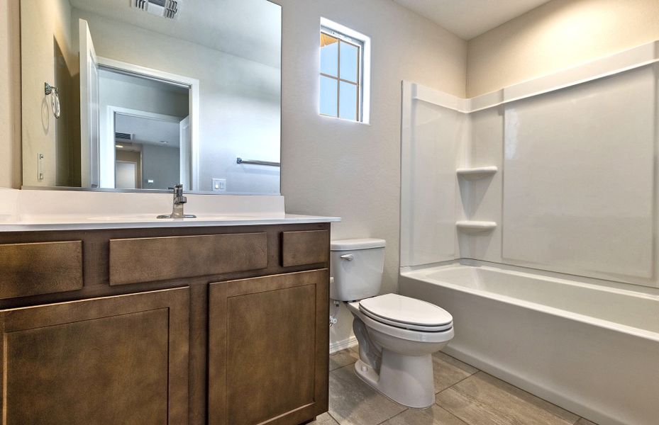 Furnished interior view inside a new home in El Rancho Santa Rosa, Maricopa (Image 9).