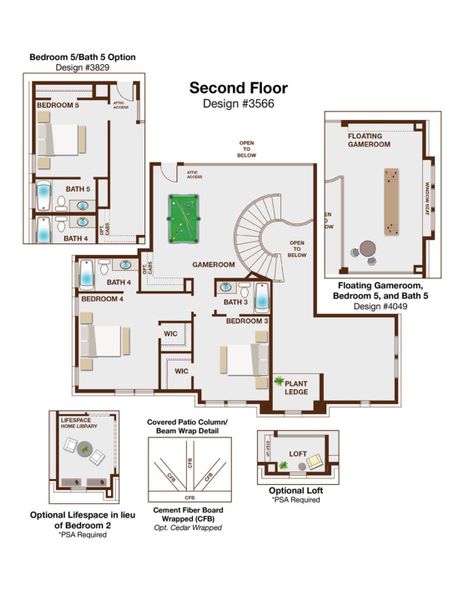 2D floor plan layout of this home in Creekside at Elevon, Lavon, TX (Image 3).