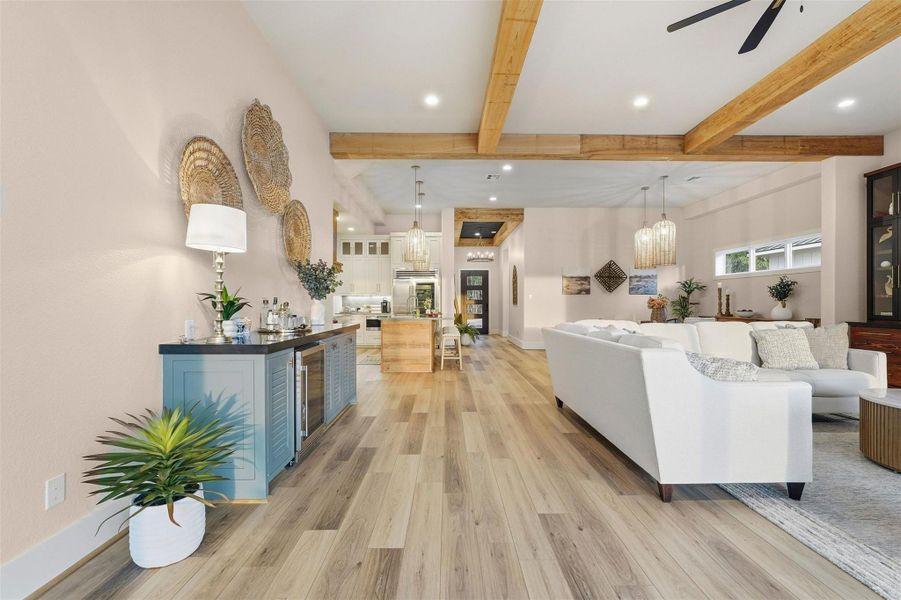 Furnished interior view inside a new home in , Willis (Image 28).