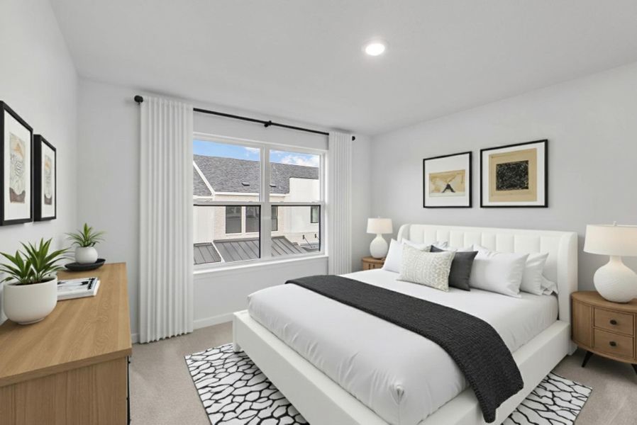 Furnished interior view inside a new home in Monarch on Main, Round Rock (Image 8).