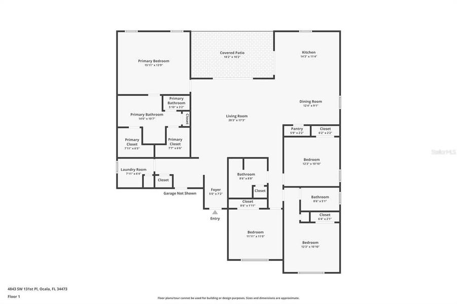 2D floor plan layout of this home in , Ocala, FL (Image 4).