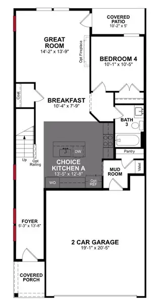 2D floor plan layout of this home in Roberts Crossing, Cary, NC (Image 2). 2D floor plan layout of this home in Roberts Crossing, Cary, NC (Image 2).