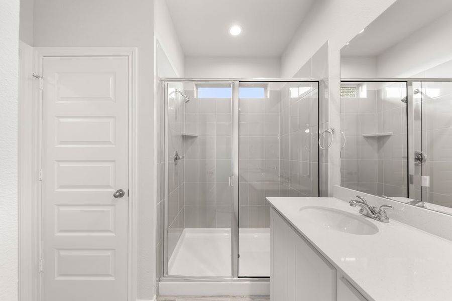 Front exterior of a new home in Northspur, Terrell, TX, highlighting curb appeal (Image 18). Front exterior of a new home in Northspur, Terrell, TX, highlighting curb appeal (Image 18).