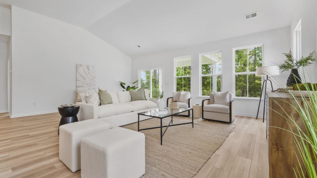 Furnished interior view inside a new home in Bluffs at Sun Colony, Longs (Image 9). Furnished interior view inside a new home in Bluffs at Sun Colony, Longs (Image 9).