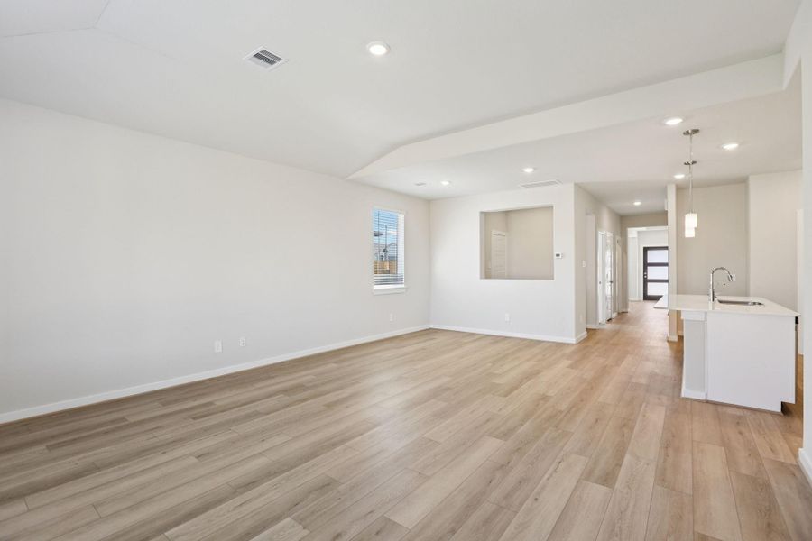 Photos are not of the actual home, but are photos of the builder home with same floorplan with similar interior finishes.