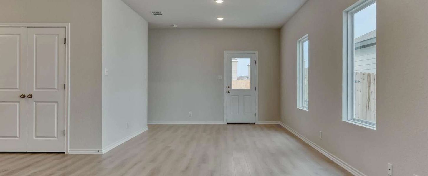 Representative unfurnished interior of a home built from the McKinney by Ashton Woods in Hennersby Hollow, San Antonio (Image 13). Representative unfurnished interior of a home built from the McKinney by Ashton Woods in Hennersby Hollow, San Antonio (Image 13).