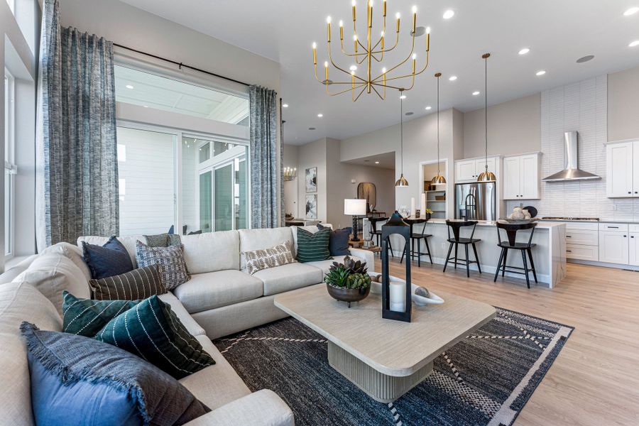 Representative furnished interior of a home built from the Ridge by Taylor Morrison in Dawson Trails, Castle Rock (Image 7).