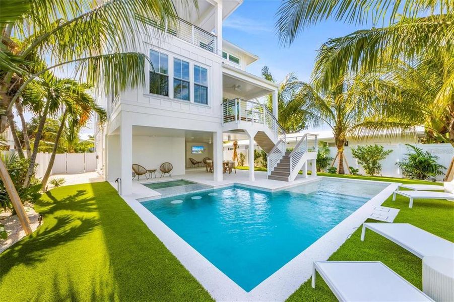 Exterior details and patio area of a home in , Anna Maria (Image 22).