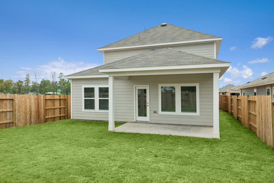 Front exterior of a new home in Indian Springs, Crosby, TX, highlighting curb appeal (Image 2).